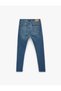 Regular Waist Narrow Leg Cotton Skinny Fit Jean Trousers - Michael Jean - 4