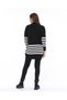Women's Half Fisherman Stripe Detailed Soft Textured Knitwear Tunic - 5