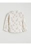 Ecru Hakim Yaka Baby Boy Shirt and Pants (S6) - 4