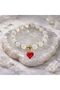 Valentine's Day Special – Selenite Stone Heart Figured Bracelet |   Stone of Love and Peace - 5