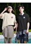 Unisex Women's and Men's Cute Cat Printed Lover Couple Combination Design Oversize T-Shirt 2-Pack
