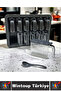 Durable Hard Plastic Transparent Coated Kitchen Very Stylish Modern 12-Piece Special Spice Rack Set with Stand and Spoon - 3