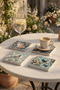 Colorful Bird Themed Natural Stone Travertine Coasters Set of 4 - 3
