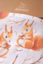 Squirrel Patterned Muslin Mouth Wipes Set of 5 20X20 cm Baby Wipes - 2