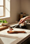Acacia Wood Spoon Rest - Luxury Kitchen Countertop Spoon Holder & Serving Utensil Holder - 5