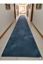 Modern Turquoise Ren Plush Carpet with Anti-Slip Base for Living Room and Hallway