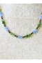 Natural Stone Green Agate Apatite Hematite Natural Stone Women's Natural Stone Necklace Euk52Yaap - 3