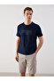 Esvab • Modern & Distinctive Large Size Zero Roba Collar Printed Men's T-Shirt
