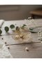 Gold Plated Flower Shaped Bridal Hairpin - Pearl Detailed Handcrafted Wedding and Engagement Hair Accessory - 3