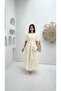 Women's Rose Detailed Special Design Dress - 2