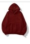 Unisex Men/Women Colorful Yalnizpenguen Custom Printed Cotton Oversized Hooded Sweatshirt - 2