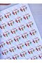 Happy Holidays Sticker 3,5 cm 48 Pieces Adhesive Label Souvenir Gift