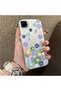 متوافق مع هاتف Realme C15، غطاء هاتف واقٍ من الصدمات بنمط زهور جميل