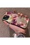 iPhone 15 Compatible, Light Luxury Floral Pattern, Impact Protective Phone Case - 2