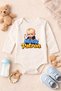 Baby Bodysuit with Funny Text and Little Boss Print, 100% Cotton Body (Newborn & Baby) - 3