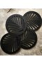 Set of 4 Bohemian Leaf Wooden Coasters - Coffee Corner Accessory - Natural Wood Kitchen Decor - 2