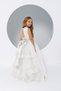 Girl's Ecru Lace Back Detailed Evening Dress-New Season - 3