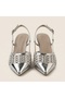 Sheen Stone Detailed Shiny Heeled Shoes - 2
