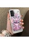 Samsung Galaxy S21 Fe 5g Compatible, Stitch Couples Design Shock Protection Phone Case.