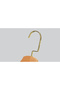 Wooden (Gold Lama Hook) Latch Hanger for Shirts and Skirts, Natural Color, 4 Pieces - 2