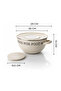 Food Vibes 4 Piece Mien Enamel Stainless Steel Grater Mixing Bowl Set - 4