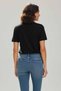 Women's Heart Embroidered 100% Cotton Crew Neck Basic T-Shirt - 2