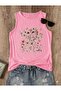 Flowers Patterned Women's Cotton Off-The-Shoulder (Sleeveless) Summer T-Shirt