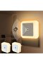 2-Pack Plug-in LED Night Light with Dusk to Dawn Sensor, Energy Saving