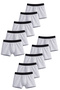 Boys' Cotton Slim Fit Breathable Boxers 10-Pack Gray-Grey - 2