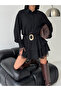 Women's Belted Lace Detailed Dress - 5