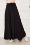 Belted Skirt Trousers Black - 3