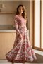 Rochie din bumbac imprimat manual