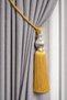 Gray Kukalı Ceiling Braçol Curtain Collection Accessory Mustard - 2
