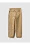 Beige Stretch Cotton Jogger Trousers for Kids - 2