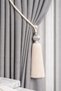 Gray Kukalı Ceiling Braçol Curtain Collection Accessory Cream - 5