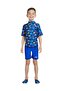 Boys Kids Two-piece Swimsuit - Blue Playing Dinos