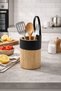 Bamboo Hanging Spoon Holder |   Modern Design |   Countertop Organizer |   11X17X14.5 cm