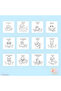 I'M Learning Animals English Turkish Educational Coloring Book - with 24 Animal Figures-1 Pc Blank Cardboard - 5