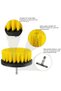 Jormftte Drill Brush Set, 3 Pieces, Yellow - 2
