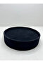 Suede Fabric Black Color 20X20 cm Round Padded Bracelet Clamp Tray - 2