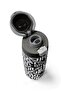 Black and White Geometric Patterned Thermos with Straw and Direct Drinking Steel Cup 800 ml 38542 - 7