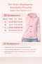 Powder Pink Hooded Cat Printed Women's Sweatshirt - 8