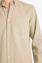 Regular Fit Gabardine Khaki Men's Shirt F1261Ax/Kh404 - 4