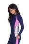 Ladies Ladies Rashguard Long Sleeve - Blue Pink Marble - 4