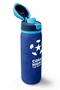 Navy Cobalt Blue Football Patterned Steel Thermos with Straw and Direct Drinking Feature 800 ml 38557 - 3