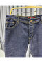 Men's Premium Dark Navy Blue Slim Fit Jean Denim Trousers - 3