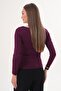 Women's Boat Neck Long Sleeve Blouse - 260112 - 5