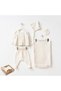 Victoria Muslin Fabric Lace 5-Piece Organic Hospital Discharge Set for Newborn Baby Girl - 6