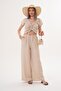 Women's Drawstring Detailed Blouse and Pants Set - 260011 - 3