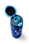 Navy Cobalt Blue Football Patterned Steel Thermos with Straw and Direct Drinking Feature 800 ml 38557 - 7